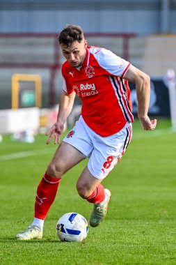 Matty Virtue of Fleetwood Town during the Sky Bet League 2 match Fleetwood Town vs Harrogate Town at Highbury Stadium, Fleetwood, United Kingdom, 11th October 2025