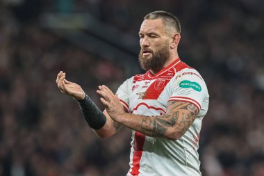 Jared Waerea-Hargreaves of Hull KR during the 2025 Betfred Super League Grand Final Hull KR v Wigan Warriors at Old Trafford, Manchester, United Kingdom, 11th October 2025 