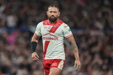 Jared Waerea-Hargreaves of Hull KR during the 2025 Betfred Super League Grand Final Hull KR v Wigan Warriors at Old Trafford, Manchester, United Kingdom, 11th October 2025 