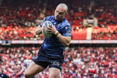 Liam Marshall of Wigan Warriors in the pre-game warm up during the 2025 Betfred Super League Grand Final Hull KR v Wigan Warriors at Old Trafford, Manchester, United Kingdom, 11th October 2025