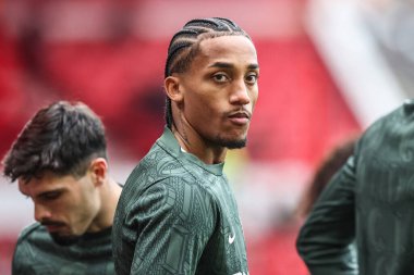 Chelsea 'den Joao Pedro Premier Lig maçında ısınma turunda Nottingham Forest Chelsea' ye karşı City Ground, Nottingham, İngiltere 'de 18 Ekim 2025 