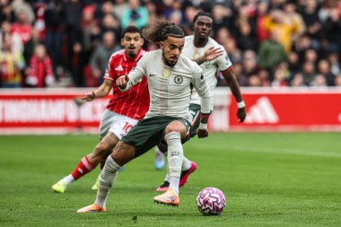 Chelsea 'den Malo Gusto Premier Lig maçı sırasında Nottingham Forest Chelsea' ye karşı City Ground, Nottingham, İngiltere 'de 18 Ekim 2025' de 