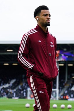 Arsenal 'den Ethan Nwaneri Premier League maçından önce Fulham Arsenal' e karşı Craven Cottage, Londra, İngiltere, 18 Ekim 2025 