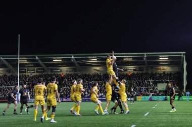 Northampton Saints 'ten Sam Graham 17 Ekim' de Kingston Park, Newcastle 'da oynanan Gallagher Premiership maçı Newcastle Red Bulls-Northampton Saints maçında şampiyon oldu.  