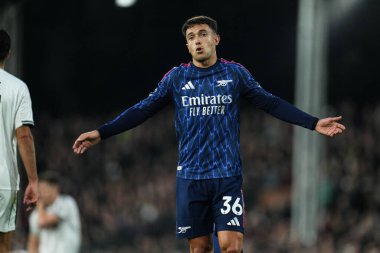 Arsenal 'den Martin Zubimendi, 18 Ekim 2025' te Craven Cottage, Londra 'da oynanan Premier League maçında hayal kırıklığına uğradı. 