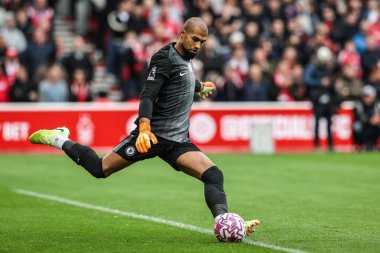 Chelsea kalecisi Robert Sanchez Premier Lig maçında gol attı Nottingham Forest Chelsea 'ye karşı City Ground, Nottingham, İngiltere, 18 Ekim 2025 