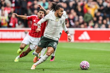 Chelsea 'den Malo Gusto Premier Lig maçı sırasında Nottingham Forest Chelsea' ye karşı City Ground, Nottingham, İngiltere 'de 18 Ekim 2025' de 
