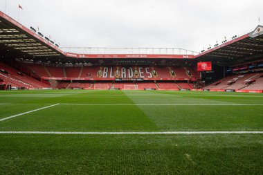 18 Ekim 2025 'te Bramall Lane, Sheffield, İngiltere' de Sheffield United ile Watford arasındaki Sky Bet Şampiyonası öncesinde Bramall Lane 'in genel bir görüntüsü. 