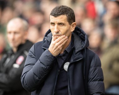 Watford Sky Bet Şampiyonası 'nda Watford' un Javi Gracia teknik direktörü Sheffield United 'a karşı Watford Bramall Lane, Sheffield, İngiltere, 18 Ekim 2025 