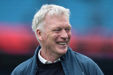 Premier Lig maçında Everton 'ın teknik direktörü David Moyes Manchester City Everton' a karşı Etihad Stadyumu, Manchester, İngiltere, 18 Ekim 2025 