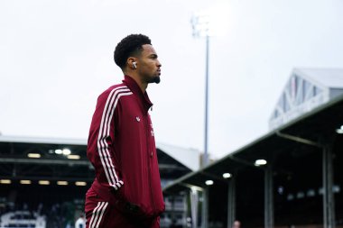 Arsenal 'den Ethan Nwaneri Premier League maçından önce Fulham Arsenal' e karşı Craven Cottage, Londra, İngiltere, 18 Ekim 2025 