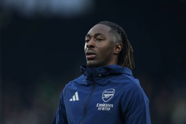 Premier Lig maçında Arsenal 'den Eberechi Eze 18 Ekim 2025' te Craven Cottage, Londra 'da Fulham Arsenal' e karşı. 