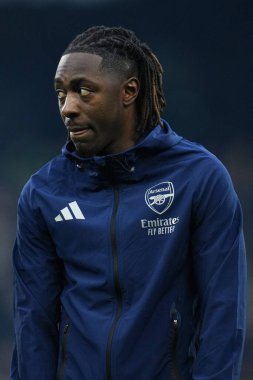 Arsenal 'den Eberechi Eze 18 Ekim 2025' te Craven Cottage, Londra 'da oynanan Premier League maçında oynanacak olan Fulham-Arsenal maçı öncesinde 