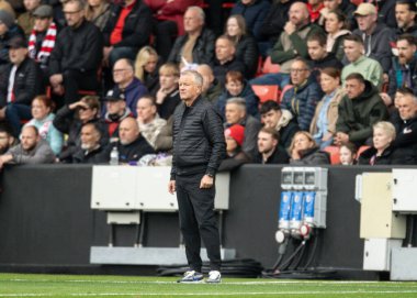 Sheffield United 'ın teknik direktörü Sheffield United, Sheffield Lane, Sheffield, İngiltere' de Sheffield United 'a karşı 18 Ekim 2025' de oynanan maçta 