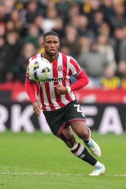 Sheffield United takımından Tyrese Campbell 18 Ekim 2025 'te Sheffield United' a karşı Bramall Lane, Sheffield, İngiltere 'de oynanan maçta sahada. 