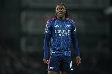 Premier Lig maçında Arsenal 'den Eberechi Eze 18 Ekim 2025' te Craven Cottage, Londra 'da Fulham Arsenal' e karşı. 