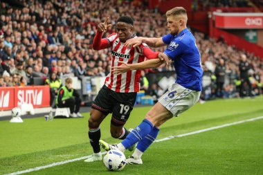Sheffield United takımından Chiedozie Ogbene, 18 Ekim 2025 'te Sheffield Lane, İngiltere' de Sheffield United ve Watford maçında maç yapıyor. 