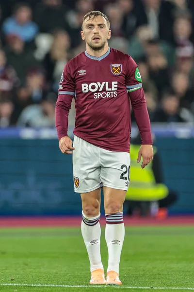 West Ham United 'dan Jarrod Bowen Premier League maçında West Ham United, Brentford' a karşı Londra Stadyumu, Londra, İngiltere, 20 Ekim 2025  