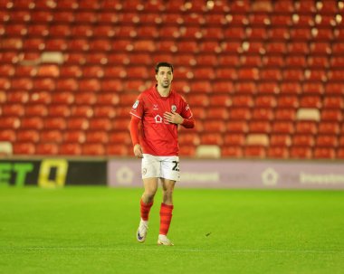 Barnsley 'den Neil Farrugia, The Vertu Trophy Group D maçında Barnsley, Manchester United U21' e karşı Oakwell, Barnsley, Birleşik Krallık, 21 Ekim 2025 