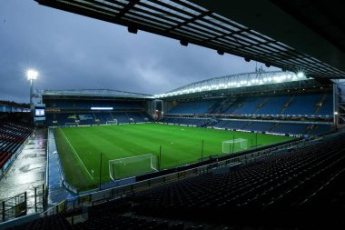 Ewood Park 'ın, 21 Ekim 2025' te İngiltere 'nin Blackburn kentinde oynanan Blackburn Rovers - Sheffield United maçı öncesinde genel bir görüntüsü. 