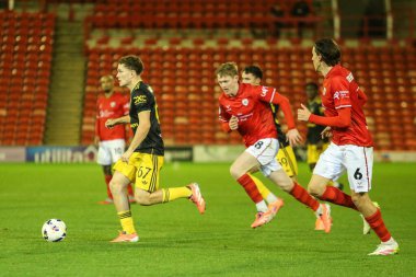Manchester United 'dan Jacob Devaney, The Vertu Trophy Group D maçında Barnsley, Manchester United U21' e karşı Oakwell, Barnsley, Birleşik Krallık 'ta 21 Ekim 2025 