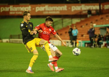 Barnsley 'den Patrick Kelly, 21 Ekim 2025' te Birleşik Krallık Oakwell 'de Manchester United U21' e karşı oynanan The Vertu Trophy Group D maçında 