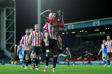 Sheffield United 'ın Djibril Soumare' si 21 Ekim 2025 'te Ewood Park, Blackburn, İngiltere' de oynanan Blackburn Rovers-Sheffield United maçında 1-1 'lik galibiyet golünü kutluyor. 