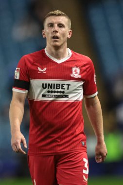 Middlesbrough 'dan Matt Targett, Gök İddia Şampiyonası maçında Sheffield Wednesday, Middlesbrough' a karşı, Hillsborough, Sheffield, Birleşik Krallık, 22 Ekim 2025 