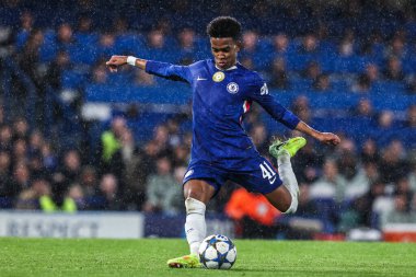 Chelsea 'li Estevao, UEFA Şampiyonlar Ligi 3 / 8 Chelsea-Ajax maçında 22 Ekim 2025' te Londra, Stamford Köprüsü 'nde karşı karşıya geldi. 