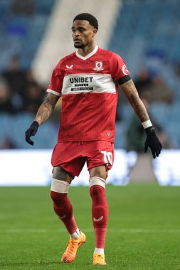 Middlesbrough takımından Delano Burgzorg, 22 Ekim 2025 'te Sheffield Wednesday, Hillsborough, Sheffield, Birleşik Krallık' ta Middlesbrough 'a karşı oynadığı Gökyüzü İddia Şampiyonası maçında 