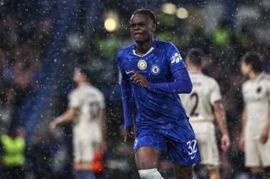 Chelsea 'li Tyrique George, 22 Ekim 2025' te Stamford Bridge, Londra, İngiltere 'de oynanan 8 Chelsea-Ajax maçında 5-1 kazanma hedefini kutluyor. 