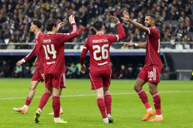 Liverpool 'dan Cody Gakpo, UEFA Şampiyonlar Ligi Maçı 3 / 8 Eintracht Frankfurt Liverpool' a karşı 22 Ekim 2025 Deutsche Bank Park, Frankfurt, Almanya 