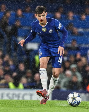 Chelsea 'den Reggie Walsh UEFA Şampiyonlar Ligi Maçı' nda 8 Chelsea 'den 3' ü Ajax 'a karşı Stamford Bridge, Londra, İngiltere, 22 Ekim 2025 