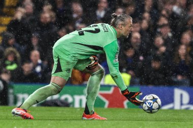 Ajax kalecisi Remko Pasveer UEFA Şampiyonlar Ligi Maçı sırasında 8 Chelsea - Ajax Stamford Bridge, Londra, 22 Ekim 2025 