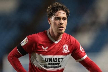 Middlesbrough takımından Hayden Hackney, 22 Ekim 2025 'te Sheffield Wednesday, Hillsborough, Sheffield, Birleşik Krallık' ta Middlesbrough 'a karşı oynadığı Gökyüzü İddia Şampiyonası maçında 