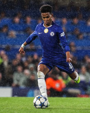 Chelsea 'li Estevao, UEFA Şampiyonlar Ligi 3 / 8 Chelsea-Ajax maçında 22 Ekim 2025' te Londra, Stamford Köprüsü 'nde karşı karşıya geldi. 