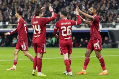 Liverpool 'dan Cody Gakpo, UEFA Şampiyonlar Ligi Maçı 3 / 8 Eintracht Frankfurt Liverpool' a karşı 22 Ekim 2025 Deutsche Bank Park, Frankfurt, Almanya 