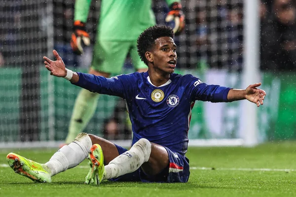 Chelsea 'li Estevao, 22 Ekim 2025' te Stamford Bridge, Londra 'da oynanan UEFA Şampiyonlar Ligi Maçı' nda Ajax 'a karşı 3. 