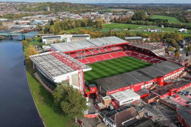 UEFA Avrupa Ligi 'nin 8 Nottingham Ormanı' nın 3. Maçı sırasında Nottingham City Ground, Nottingham, İngiltere, 23 Ekim 2025 'te Porto' ya karşı dünya çapında ünlü Şehir Sahası 'nın genel görünümü. 