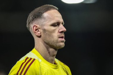 Nottingham Ormanı kalecisi Matz Sels UEFA Avrupa Ligi Maçı 'nda 8 Nottingham Ormanı' nın 3 'üncüsüne karşı Porto City Ground, Nottingham, İngiltere, 23 Ekim 2025 