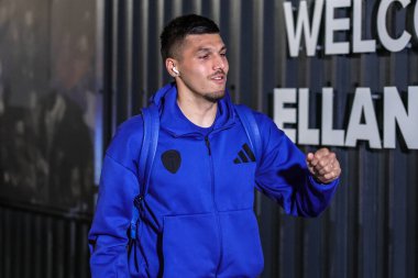 Leeds United takımından Joel Piroe, 24 Ekim 2025 'te İngiltere' nin Leeds Road kentinde oynanan Premier League maçında Leeds United ile West Ham United maçına geldi. 