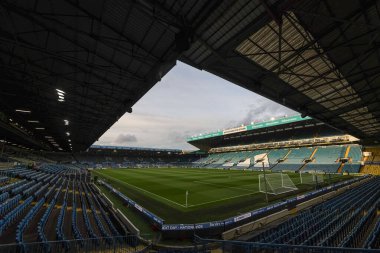 Premier Lig maçı sırasında Elland Road 'un genel görünümü Leeds United ile West Ham United arasındaki Elland Road, Leeds, İngiltere, 24 Ekim 2025 
