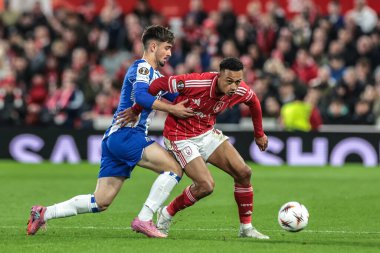 Nottingham Ormanı 'ndan Igor İsa, İngiltere' nin Nottingham şehrinde 23 Ekim 2025 'te oynanan 8 Nottingham Ormanı' nın 3 'üncü maçında topa vurdu. 