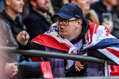 İngiltere taraftarları The Ashes Serisi 2025 İngiltere Avustralya 'ya karşı Wembley Stadyumu, Londra, İngiltere, 25 Ekim 2025