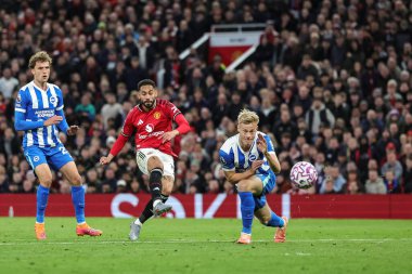 Manchester United 'dan Matheus Cunha Premier League maçında Manchester United ile Brighton ve Hove Albion arasında Old Trafford, Manchester, İngiltere' de 25 Ekim 2025 'de oynanan maçta 1-0 berabere kaldı.