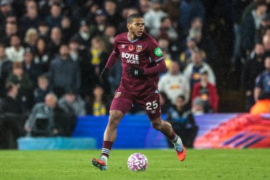West Ham United 'dan Jean-Clair Todibo Premier Lig karşılaşmasında Leeds United' a karşı Elland Road, Leeds, Birleşik Krallık, 24 Ekim 2025 