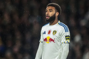 Leeds United takımının Jayden Bogle 'ı Premier League maçında Leeds United ile West Ham United arasında 24 Ekim 2025' te Elland Road, Leeds, İngiltere 'de karşılaştı. 