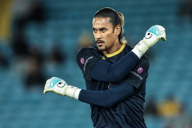 West Ham United kalecisi Alphonse Areola Premier League maçında Leeds United - West Ham United maçı sırasında 24 Ekim 2025 'te Elland Road, Leeds, İngiltere' de oynandı. 