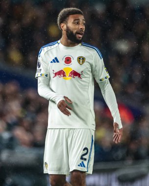 Leeds United takımının Jayden Bogle 'ı Premier League maçında Leeds United ile West Ham United arasında 24 Ekim 2025' te Elland Road, Leeds, İngiltere 'de karşılaştı. 