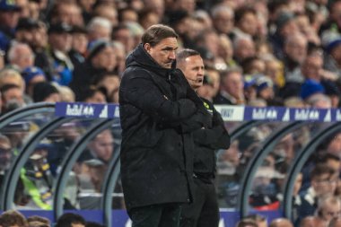 Leeds United 'ın Daniel Farke teknik direktörü Premier League maçında Leeds United ile West Ham United arasındaki Elland Road, Leeds, İngiltere' de 24 Ekim 2025 
